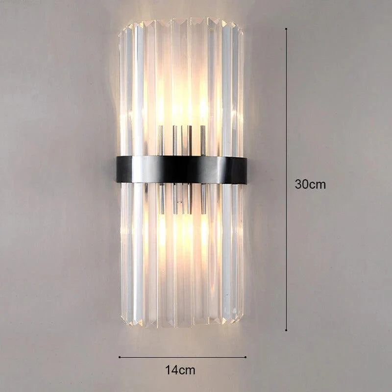 Lampe Murale en Cristal avec Accents Dorés 10