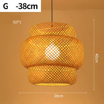 Lampe Pendentif en Rotin Artisanale pour Intérieur Bohème 9