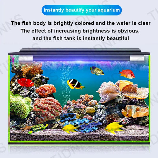 Lampe Pour Aquarium LED Submersible RGB Éclairage Aquarium Luminosité Réglable 4