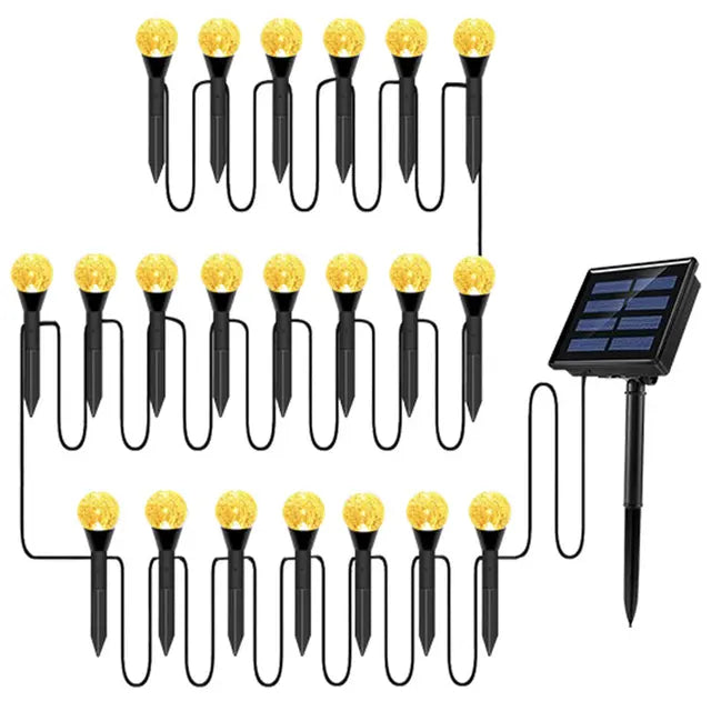 Lampe Solaire Extérieur Globe Décoratif pour Jardin et Balcon 2