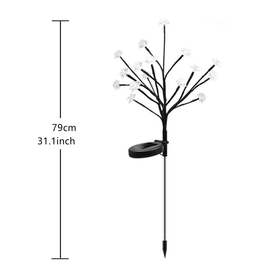 Lampe Solaire Extérieur Jardin Design Cerisier Éclairante 3