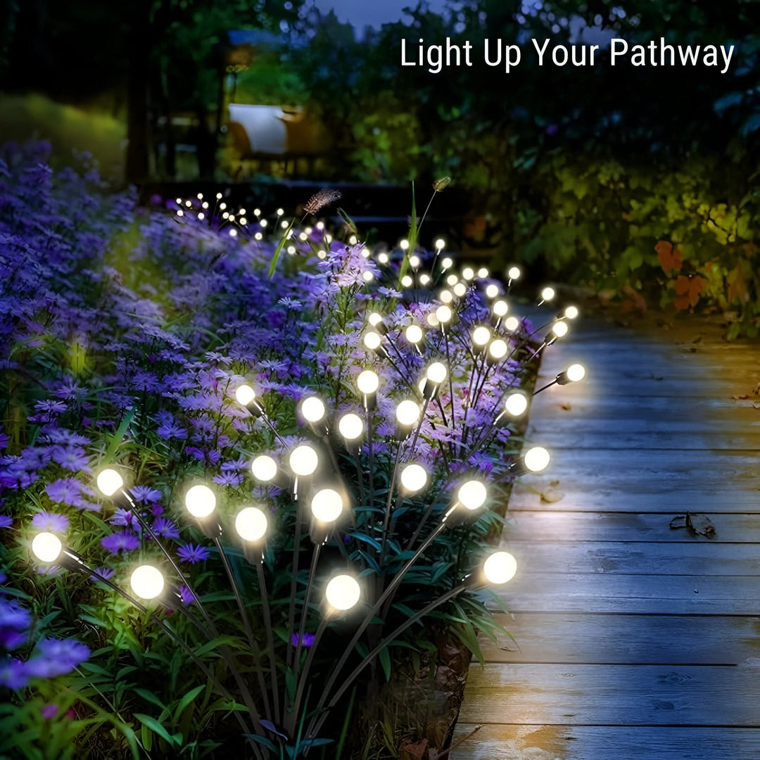Lampe Solaire Jardin Oscillante Éclairage Extérieur Solaire Résistante aux Intempéries 1