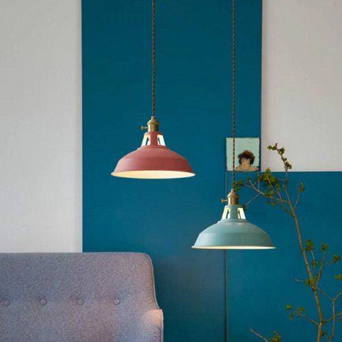 Lampe Suspendue Métal Vintage Pastel 2