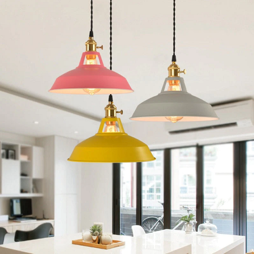 Lampe Suspendue Métal Vintage Pastel 3