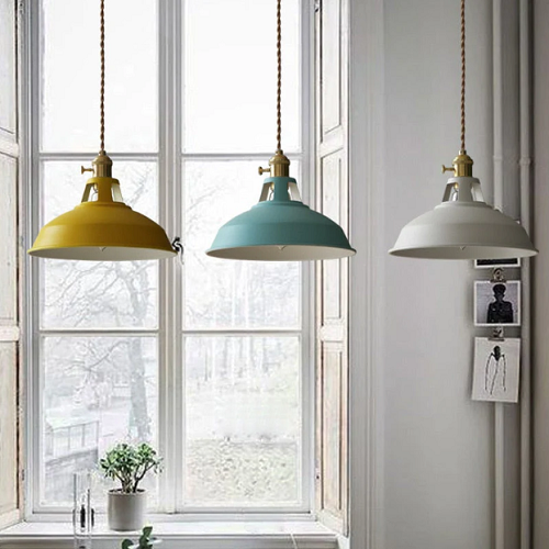 Lampe Suspendue Métal Vintage Pastel 4