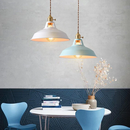 Lampe Suspendue Métal Vintage Pastel 7