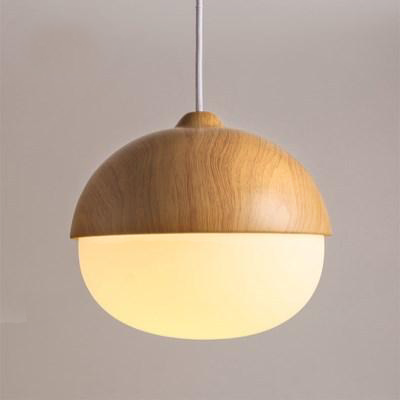 Lampe Suspendue Moderne en Bois et Verre 5