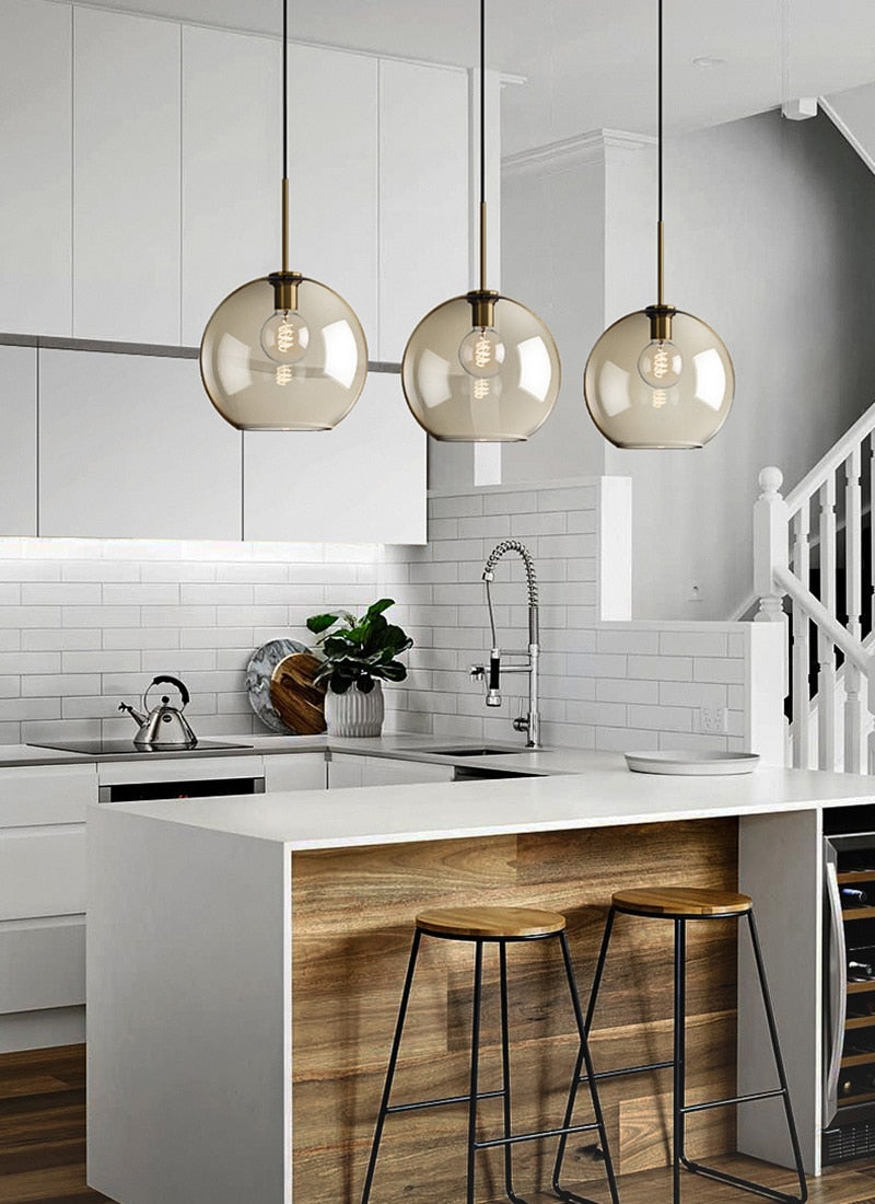 Lampe Suspendue Moderne en Verre 1