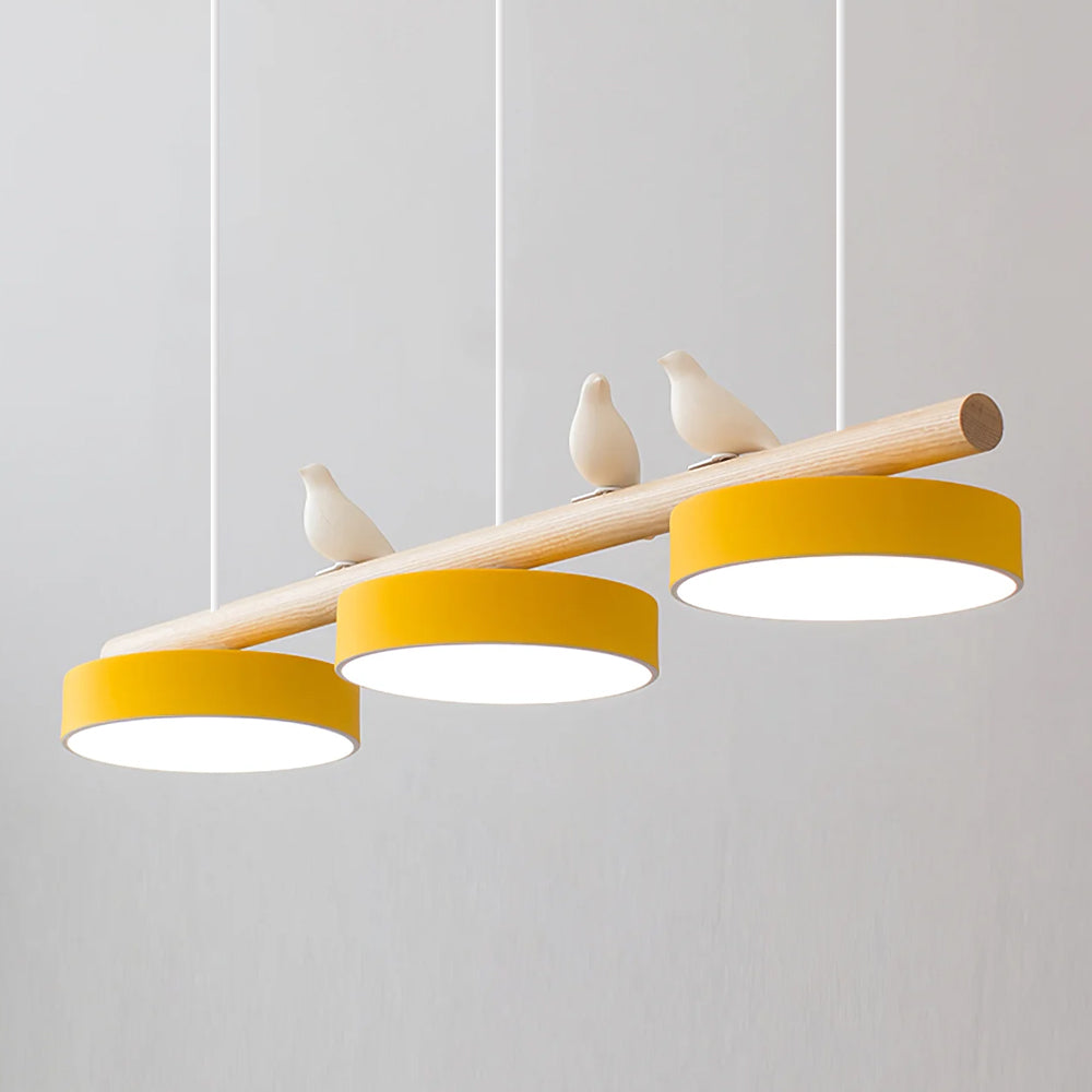 Lampe Suspendue Naturelle avec Design Oiseau 10