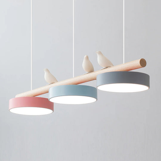 Lampe Suspendue Naturelle avec Design Oiseau 14