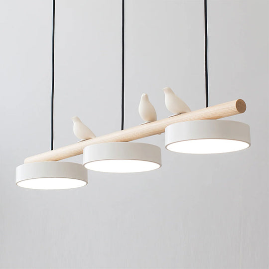 Lampe Suspendue Naturelle avec Design Oiseau 16