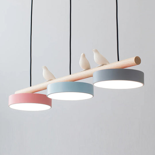 Lampe Suspendue Naturelle avec Design Oiseau 17