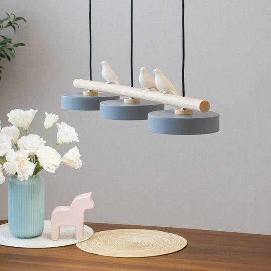 Lampe Suspendue Naturelle avec Design Oiseau 2