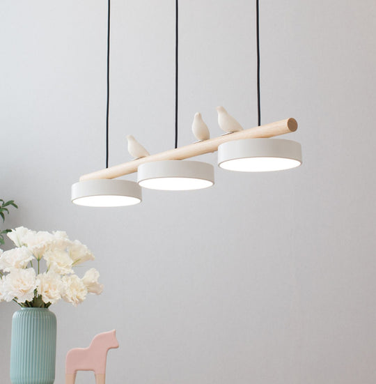 Lampe Suspendue Naturelle avec Design Oiseau 3