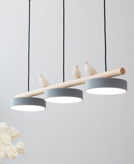 Lampe Suspendue Naturelle avec Design Oiseau 4
