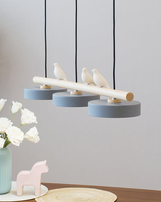 Lampe Suspendue Naturelle avec Design Oiseau 8