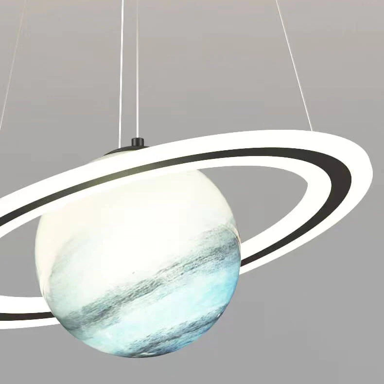 Lampe Suspendue Thème Planétaire pour Enfant Luminaire Suspendu LED 5