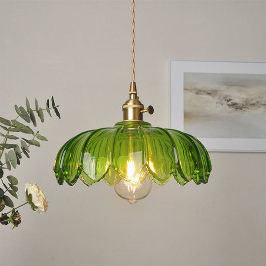 Lampe Suspendue Vintage Florale 1