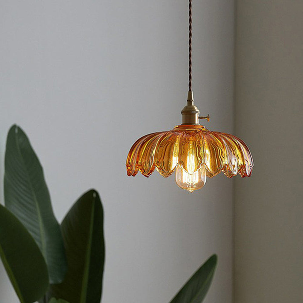 Lampe Suspendue Vintage Florale 4