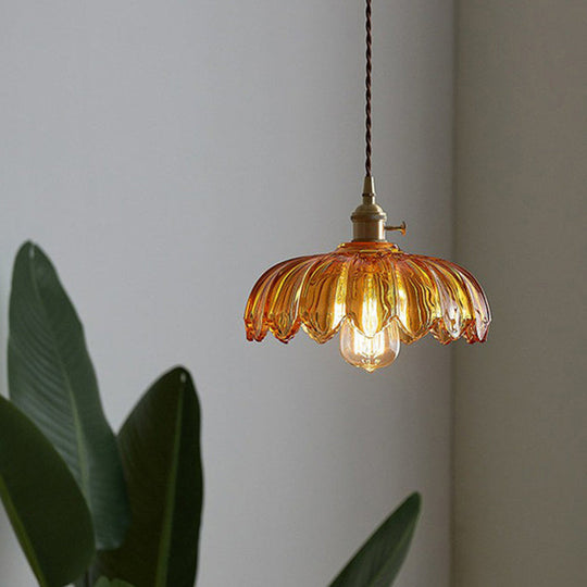 Lampe Suspendue Vintage Florale 4