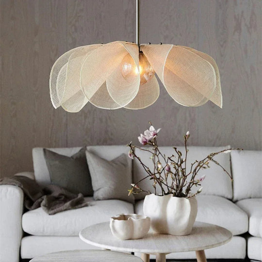 Lampe Suspendue Vintage en Tissu 1