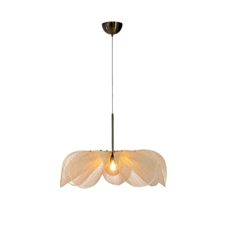 Lampe Suspendue Vintage en Tissu 5