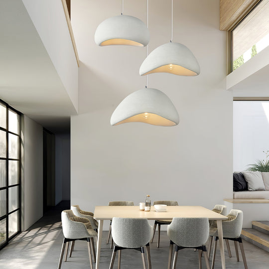 Lampe Suspendue Wabi-Sabi Cocoon Design Minimaliste pour Salon et Salle à Manger 4