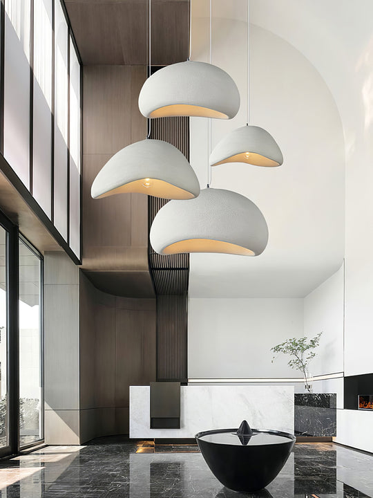 Lampe Suspendue Wabi-Sabi Cocoon Design Minimaliste pour Salon et Salle à Manger 5