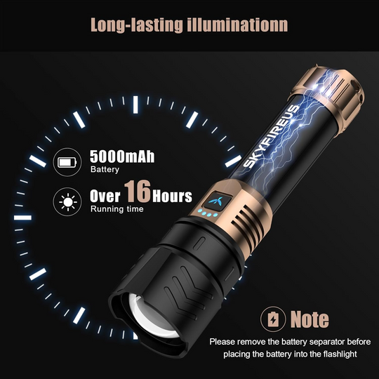 Lampe Torche Rechargeable Puissante LED Multifonctionnelle pour Aventure 4