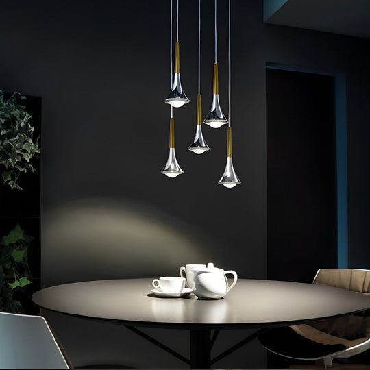 Lampe à Suspension Design Goutte d'Eau Moderne 4