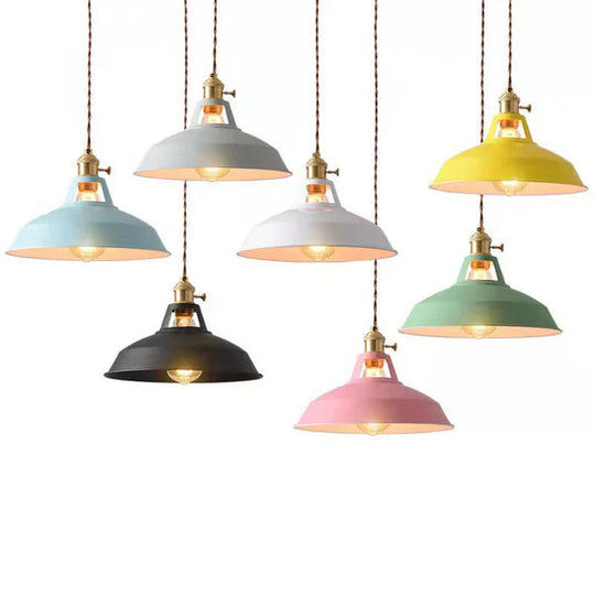 Lampe à Suspension Rétro Industrielle Design Authentique 5