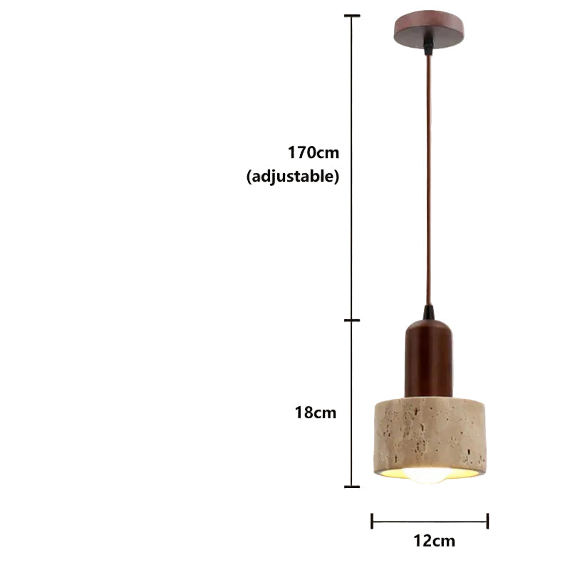 Lampe à Suspension Wabi Sabi Design Rustique pour Intérieur 0