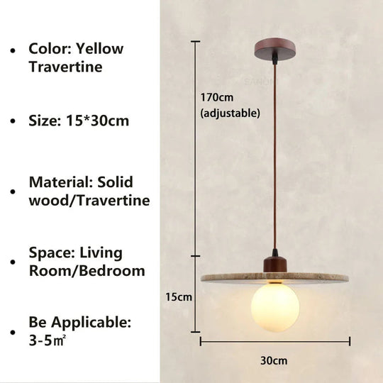 Lampe à Suspension Wabi Sabi Design Rustique pour Intérieur 13