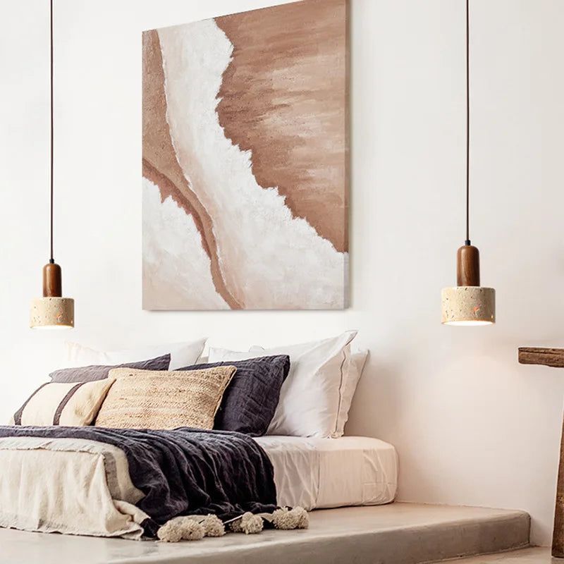 Lampe à Suspension Wabi Sabi Design Rustique pour Intérieur 4