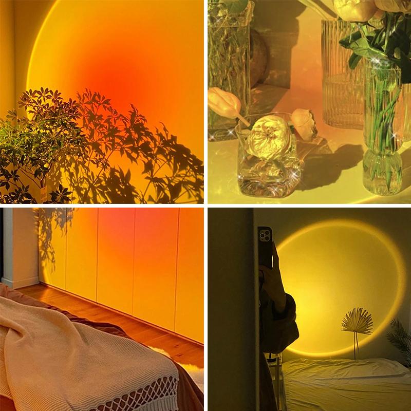 Lampe d Ambiance LED Projection Coucher de Soleil pour Salon 7