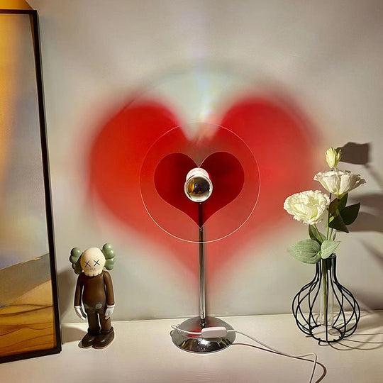 Lampe d Ambiance en Forme de Cœur pour Salon, Lumière Apaisante et Chaleureuse 0