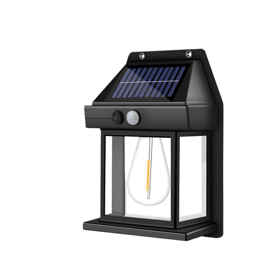 Lampe d'extérieur Solaire Rétro avec Détecteur de Mouvement 0