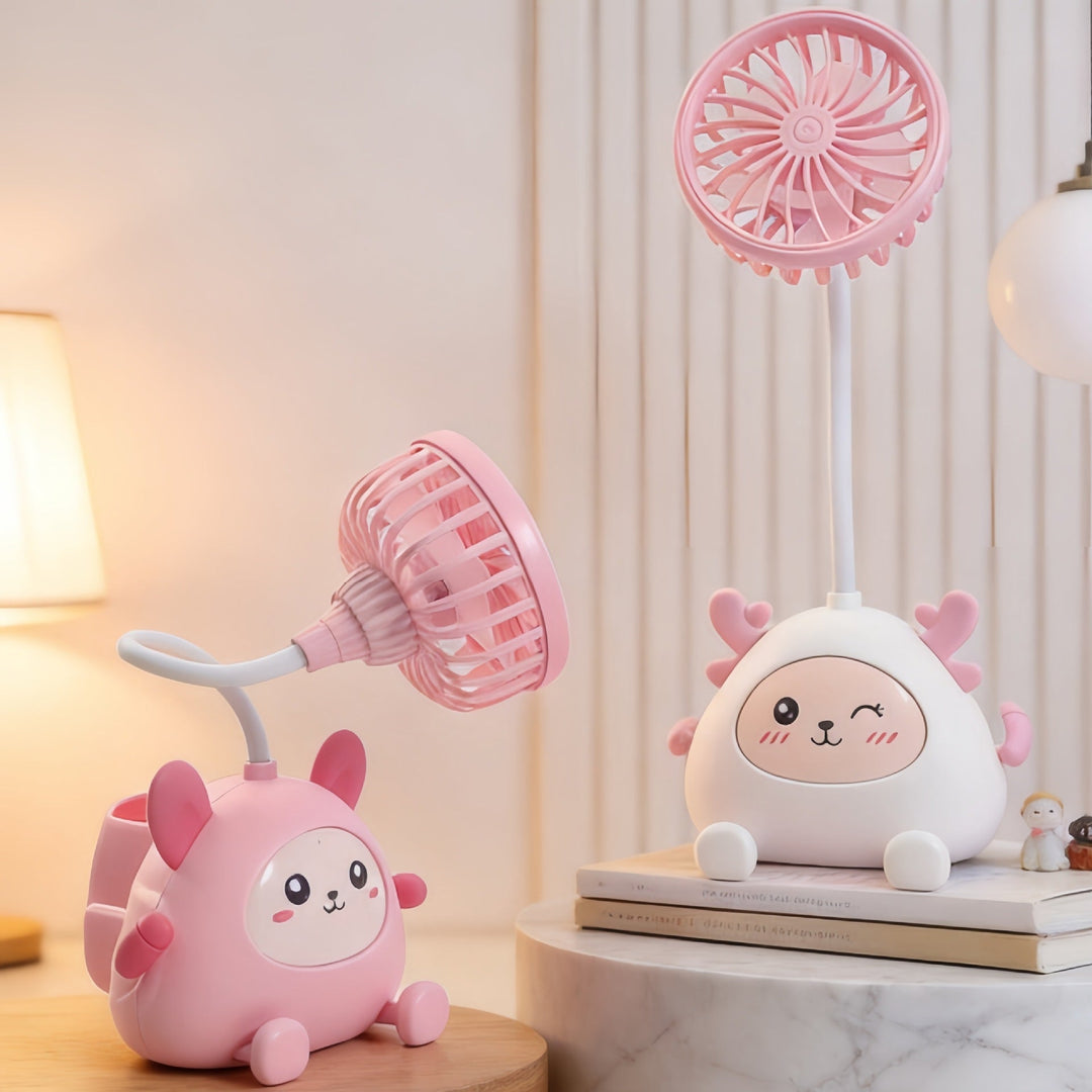 Lampe de Bureau Femme avec Ventilateur Intégré 3