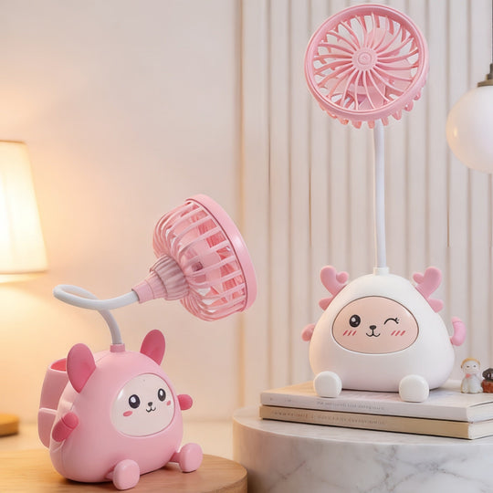 Lampe de Bureau Femme avec Ventilateur Intégré 3