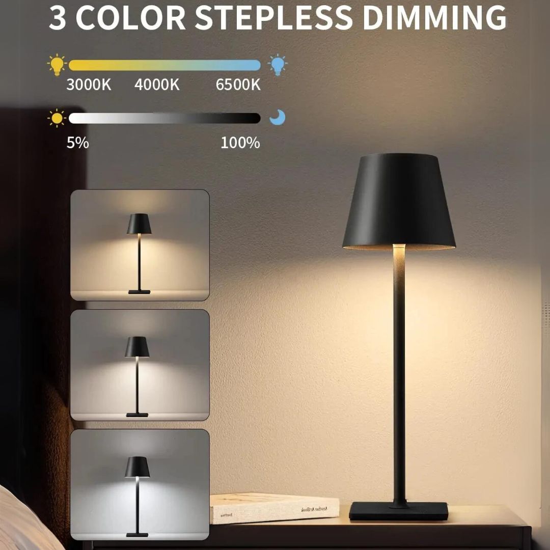 Lampe de Bureau LED Design Sans Fil Rechargeable Moderne 6