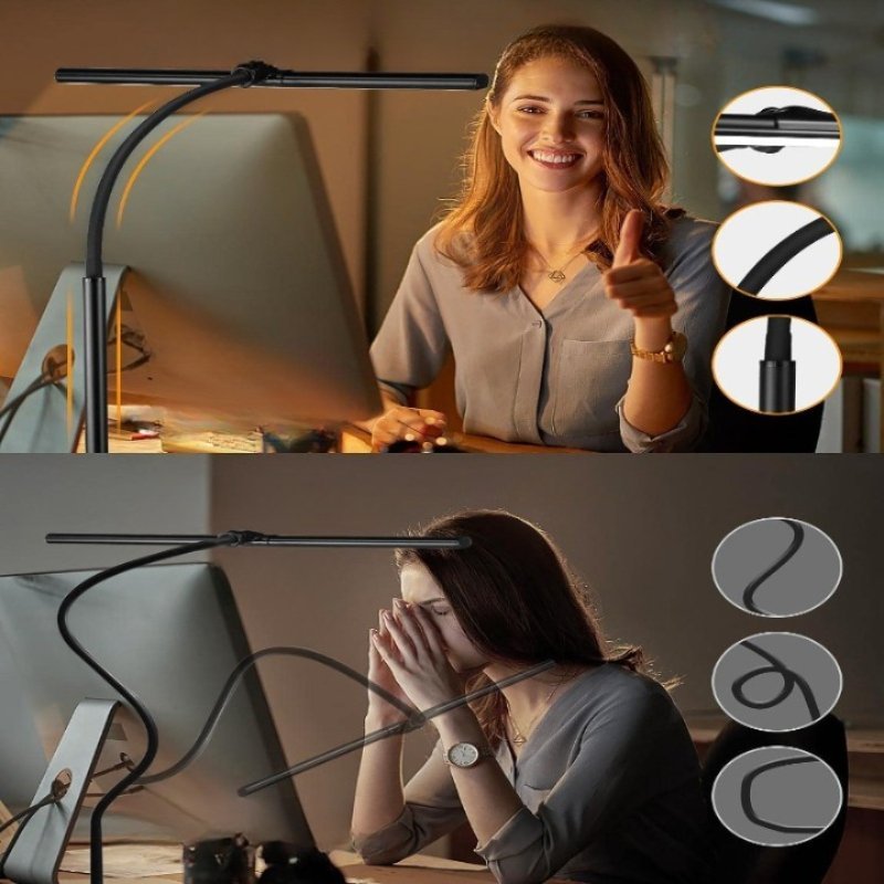 Lampe de Bureau LED Flexible Col de Cygne 2