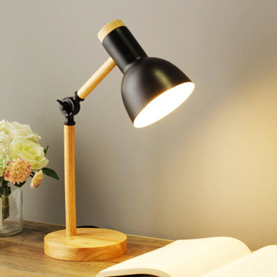 Lampe de Bureau LED Scandinave en Bois 1