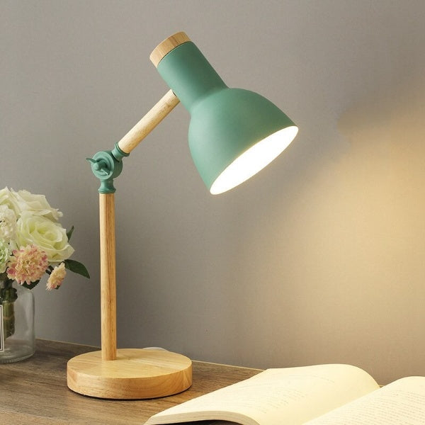 Lampe de Bureau LED Scandinave en Bois 3