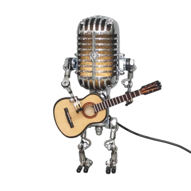 Lampe de Bureau Robot Microphone Design Unique 2