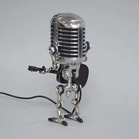 Lampe de Bureau Robot Microphone Design Unique 3