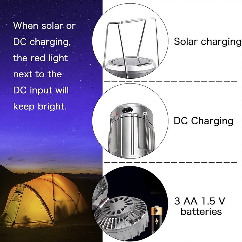 Lampe de Camping LED avec Ventilateur Intégré 2