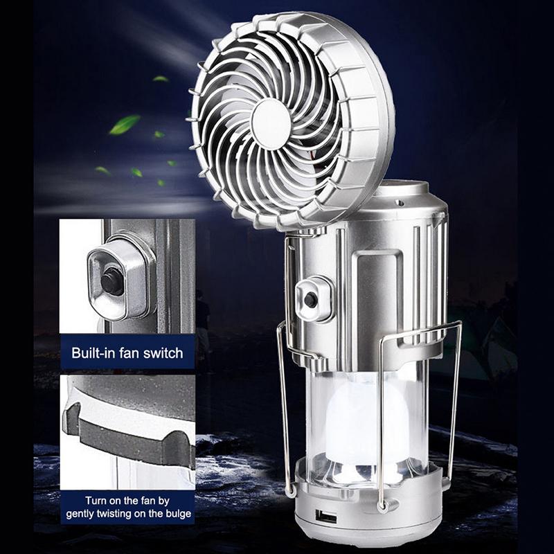 Lampe de Camping LED avec Ventilateur Intégré 4