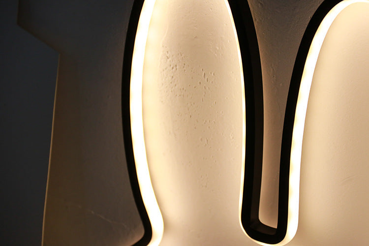 Lampe de Chevet Moderne en Forme de Lapin pour Enfants avec Éclairage Doux 3