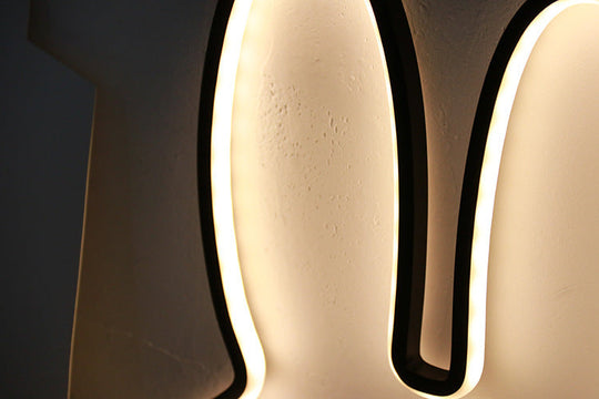 Lampe de Chevet Moderne en Forme de Lapin pour Enfants avec Éclairage Doux 3