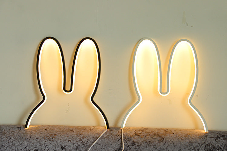 Lampe de Chevet Moderne en Forme de Lapin pour Enfants avec Éclairage Doux 5